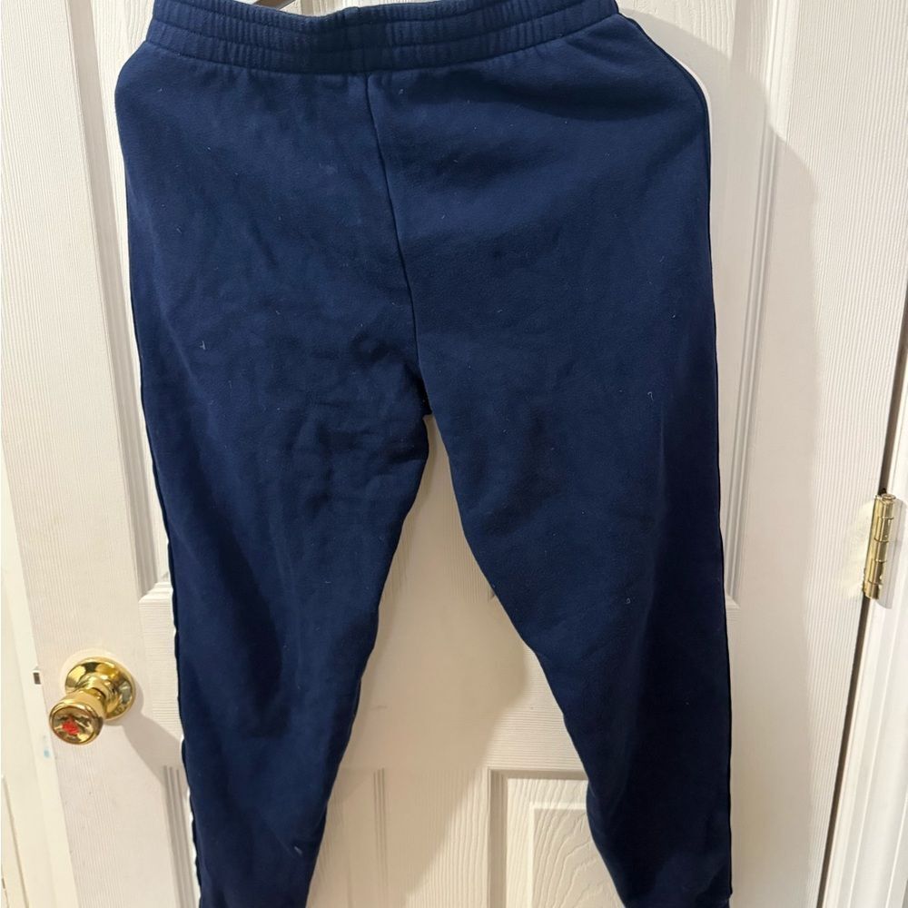 Polo Ralph Lauren Big Boy Logo Fleece Jogger Pant Size L Used - Picture 3 of 8